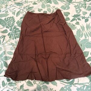 Reitmans Chocolate A-Line Skirt